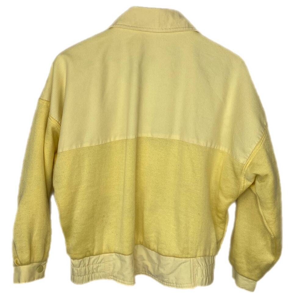 Vintage Reversible Yellow 90's Patterned Jacket -… - image 4